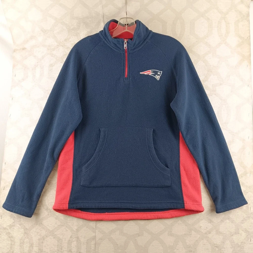 New England Patriots NFL Youth L 14/16 Fleece Pullover Sweatshirt - Picture 9 of 9